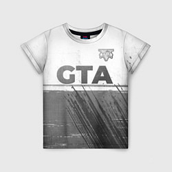 Футболка детская GTA - white gradient посередине, цвет: 3D-принт