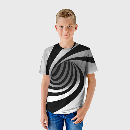 Детская футболка Иллюзия закручивание / 3D-принт – фото 3