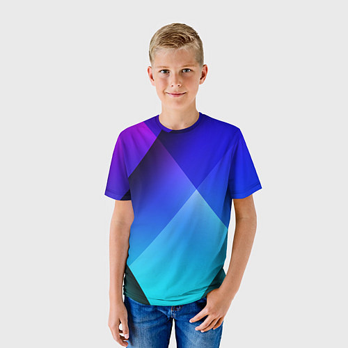 Детская футболка Color blue / 3D-принт – фото 3