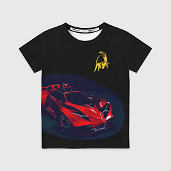 Футболка детская Lamborghini Diverso - motorsport, цвет: 3D-принт