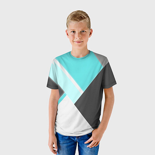 Детская футболка Color black blue / 3D-принт – фото 3