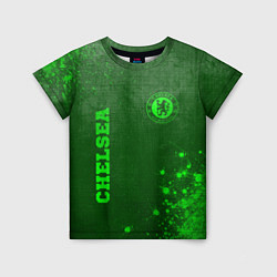 Футболка детская Chelsea - green gradient вертикально, цвет: 3D-принт