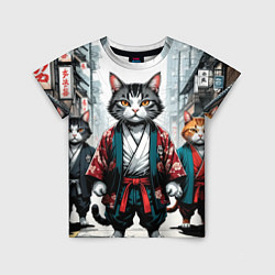 Футболка детская Коты якудза, цвет: 3D-принт