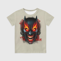 Футболка детская Огенный Бэтмент, цвет: 3D-принт