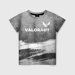 Футболка детская Valorant - grey gradient посередине, цвет: 3D-принт
