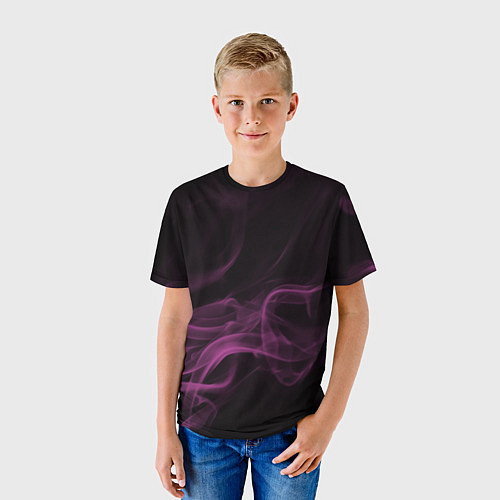 Детская футболка Color smoke pink / 3D-принт – фото 3