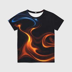 Футболка детская The color is fire orange, цвет: 3D-принт