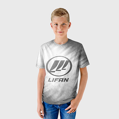 Детская футболка Lifan - white gradient / 3D-принт – фото 3