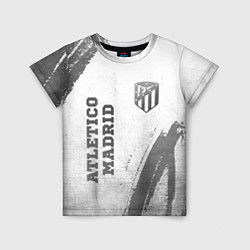 Футболка детская Atletico Madrid - white gradient вертикально, цвет: 3D-принт