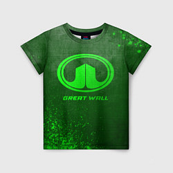 Футболка детская Great Wall - green gradient, цвет: 3D-принт