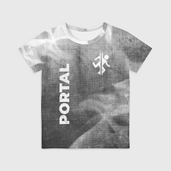 Футболка детская Portal - grey gradient вертикально, цвет: 3D-принт