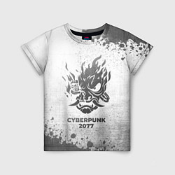Футболка детская Cyberpunk 2077 - white gradient, цвет: 3D-принт