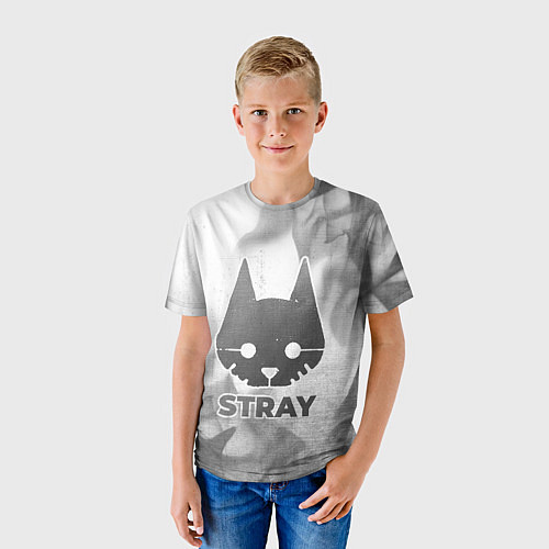 Детская футболка Stray - white gradient / 3D-принт – фото 3