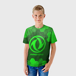 Футболка детская Dongfeng - green gradient, цвет: 3D-принт — фото 2
