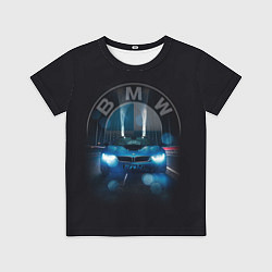 Футболка детская BMW на мосту, цвет: 3D-принт