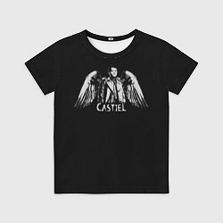 Футболка детская Castiel - supernatural, цвет: 3D-принт