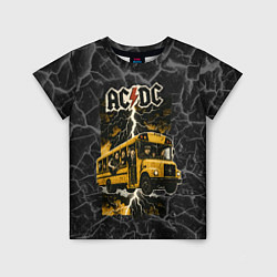 Футболка детская ACDC автобус группы, цвет: 3D-принт
