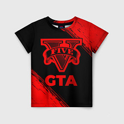 Футболка детская GTA - red gradient, цвет: 3D-принт