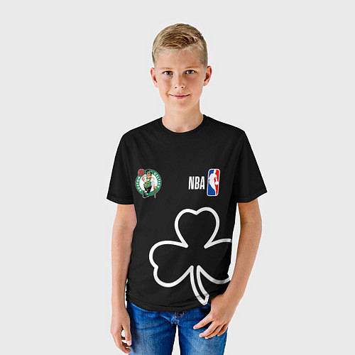 Детская футболка Бостон Селтикс баскетбол / 3D-принт – фото 3