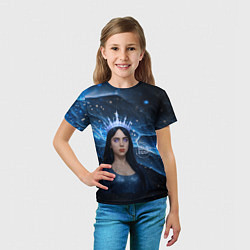 Футболка детская Билли Айлиш в стиле снежной королевы, цвет: 3D-принт — фото 2