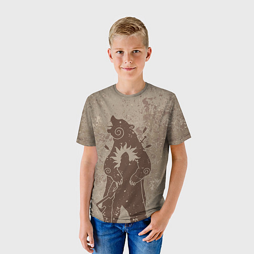Детская футболка Медведь хранитель / 3D-принт – фото 3