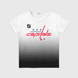 Футболка детская Вашингтон Кэпиталз - градиент, цвет: 3D-принт