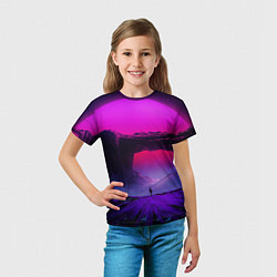 Футболка детская A Journey on the planet, цвет: 3D-принт — фото 2