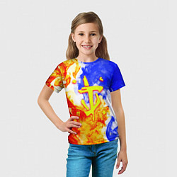 Футболка детская Doom битва огня, цвет: 3D-принт — фото 2