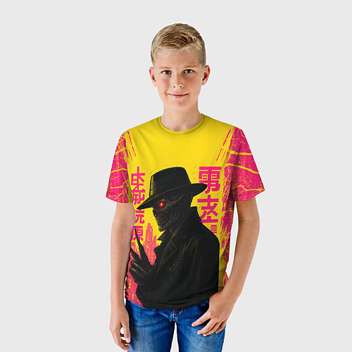 Детская футболка Фредди Крюгер - киберпанк / 3D-принт – фото 3