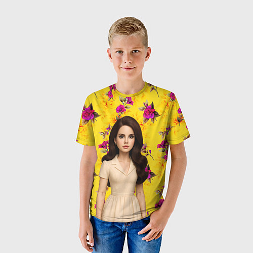 Детская футболка Lana Del Rey образ куклы / 3D-принт – фото 3