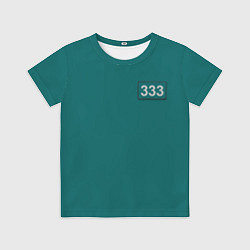 Футболка детская Персонаж номер 333, цвет: 3D-принт