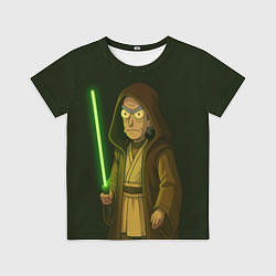 Футболка детская Рик - магистр-джедай, цвет: 3D-принт