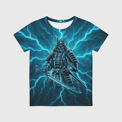 Футболка детская Демонический электросамурай, цвет: 3D-принт