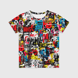 Футболка детская Граффити коллаж, цвет: 3D-принт