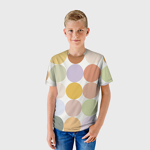 Детская футболка Цветочный горошек / 3D-принт – фото 3