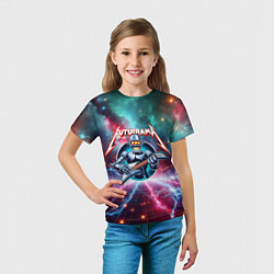 Футболка детская Гитарист Бендер рок группы Футурама, цвет: 3D-принт — фото 2