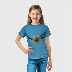 Футболка детская Маусини Кводрокоптини мем, цвет: 3D-принт — фото 2