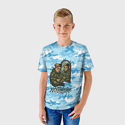 Футболка детская XXXTentacion сидит рядом с зеркалом, цвет: 3D-принт — фото 2