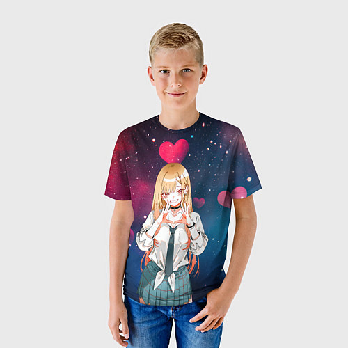 Детская футболка Марин Китагава с любовью - Эта фарфоровая кукла вл / 3D-принт – фото 3