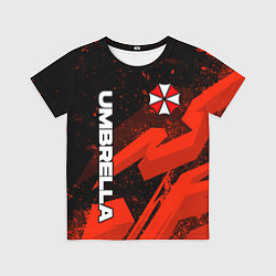 Футболка детская Umbrella corp - красный, цвет: 3D-принт