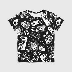 Футболка детская Retro gamer pattern, цвет: 3D-принт