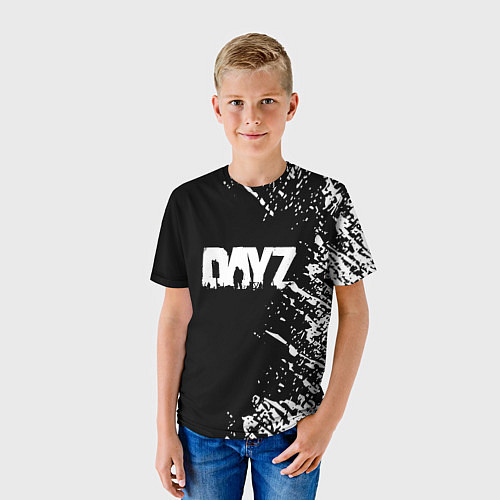 Детская футболка Dayz брызги красок / 3D-принт – фото 3
