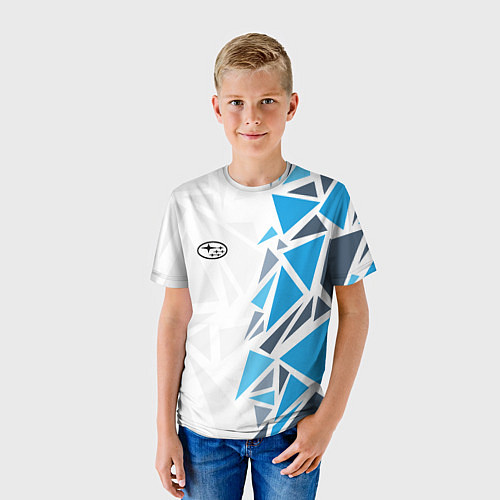 Детская футболка Субару - фрагменты / 3D-принт – фото 3