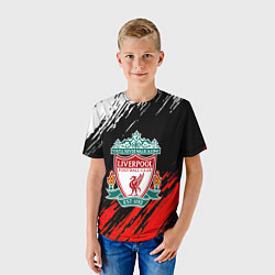 Футболка детская Арсенал краски текстура, цвет: 3D-принт — фото 2