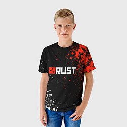 Футболка детская Раст - лого, цвет: 3D-принт — фото 2