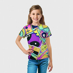 Футболка детская Пришелец, цвет: 3D-принт — фото 2