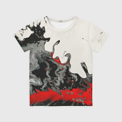 Футболка детская Разводы краски, цвет: 3D-принт