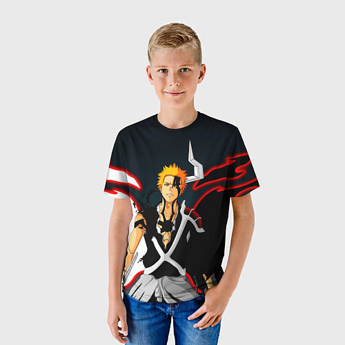 Детская футболка Ичиго Куросаки Блич / 3D-принт – фото 3