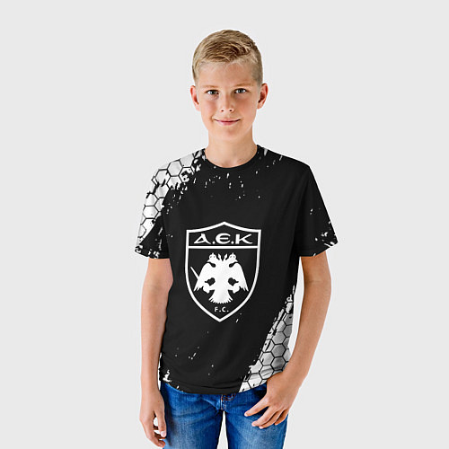 Детская футболка AEK соты краска / 3D-принт – фото 3