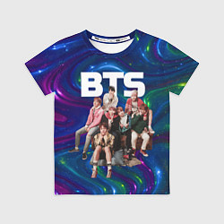 Футболка детская BTS фотосессия на диване, цвет: 3D-принт